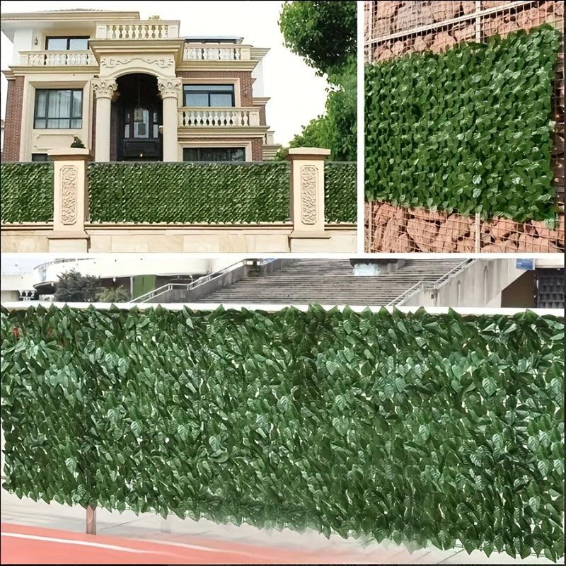 Faux Ivy Leaf Fence Screen for Outdoor Garden Decoration 3.2ft x 9.8ft
