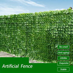 Faux Ivy Leaf Fence Screen for Outdoor Garden Decoration 3.2ft x 9.8ft