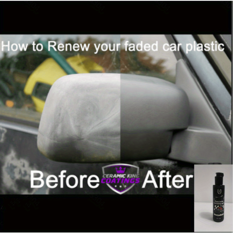 Permanent Plastic Trim Solution Restores Finish Gloss