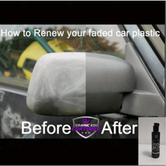 Permanent Plastic Trim Solution Restores Finish Gloss
