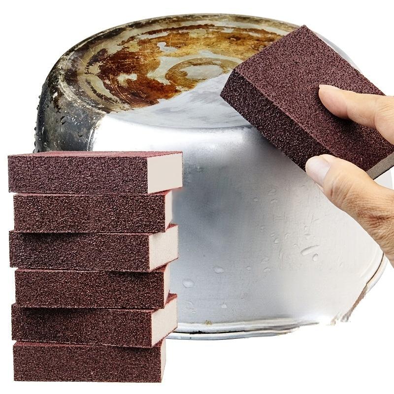 Magic Sponge Eraser Clean Stove Tops Pots RV Kitchens with Silicon Carbide Brush