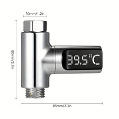 Smart Water Shower Thermometer, Electricity Generating