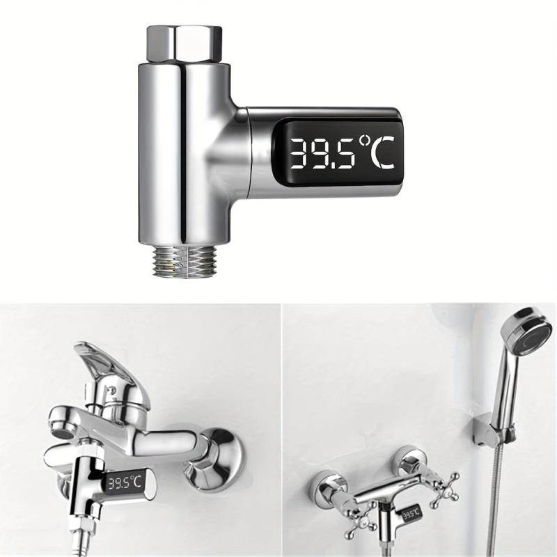 Smart Water Shower Thermometer, Electricity Generating
