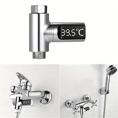 Smart Water Shower Thermometer, Electricity Generating