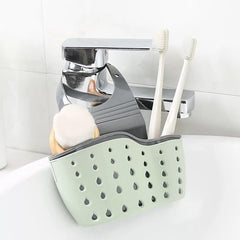 Double Layer Sink Drainage Basket Hanging Bag Faucet Dishwashing Sponge Storage