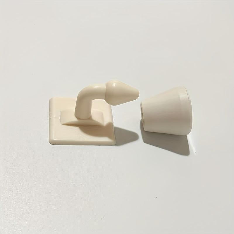 1pc Silicone Door Stop & Wall Protector Adhesive Bumper Floor Pad Holder