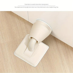1pc Silicone Door Stop & Wall Protector Adhesive Bumper Floor Pad Holder
