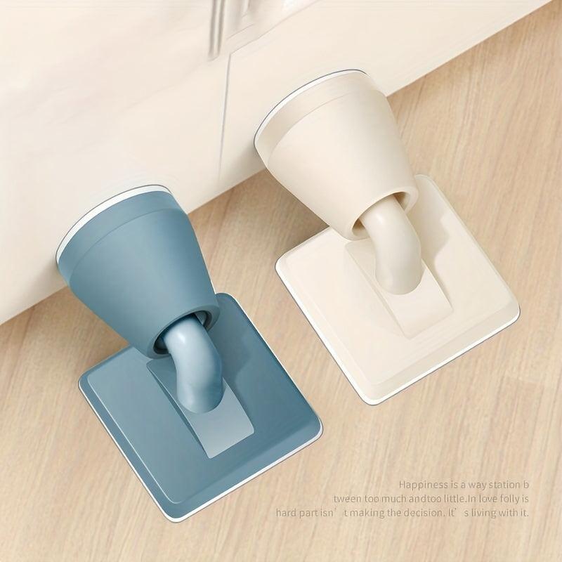 1pc Silicone Door Stop & Wall Protector Adhesive Bumper Floor Pad Holder