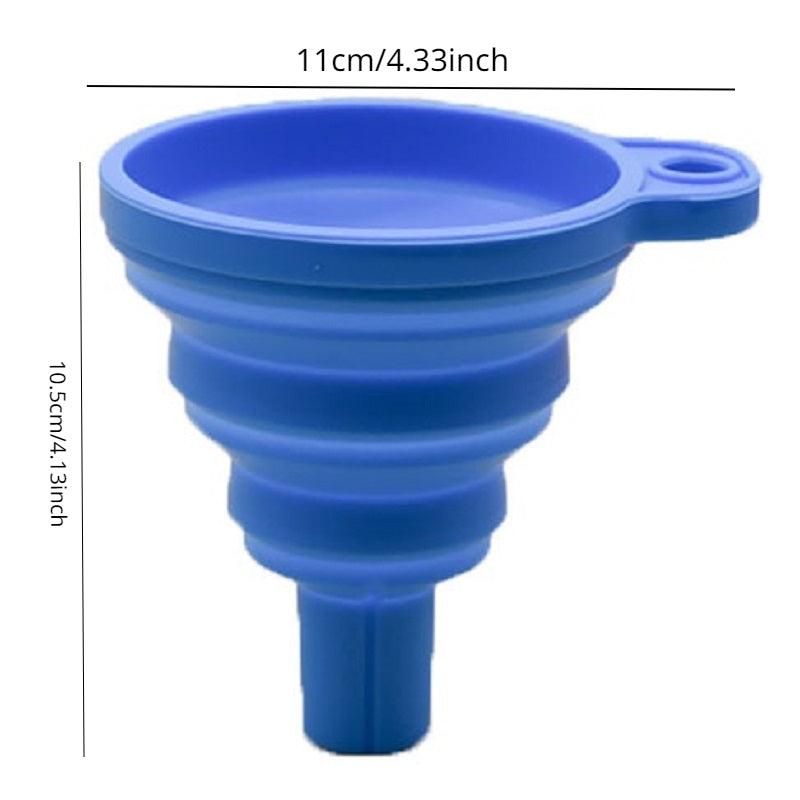 RV Silicone Foldable Funnel Portable Car Kitchen Refueling Funnel