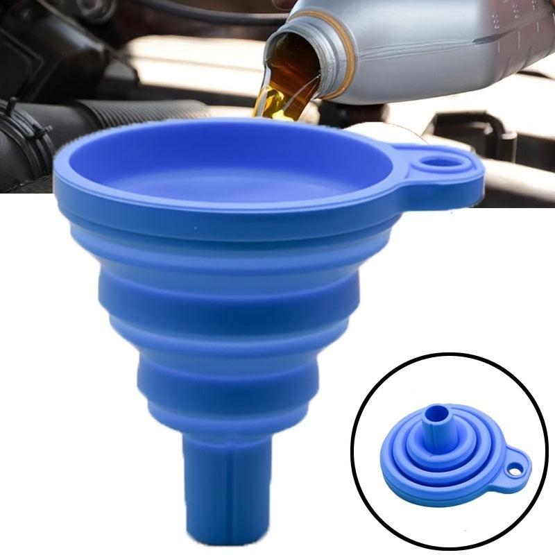 RV Silicone Foldable Funnel Portable Car Kitchen Refueling Funnel