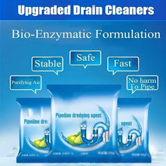 Fast-Acting Drain Cleaner for Kitchen Sink, Toilet, and Pipes