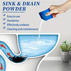 Fast-Acting Drain Cleaner for Kitchen Sink, Toilet, and Pipes