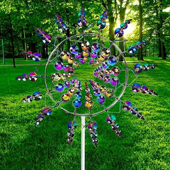 Metal Wind Spinner 3D Wind Catcher Outdoor Patio Decor