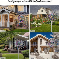 Metal Wind Spinner 3D Wind Catcher Outdoor Patio Decor