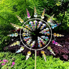 Metal Wind Spinner 3D Wind Catcher Outdoor Patio Decor