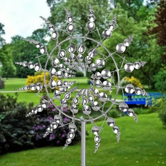 Metal Wind Spinner 3D Wind Catcher Outdoor Patio Decor