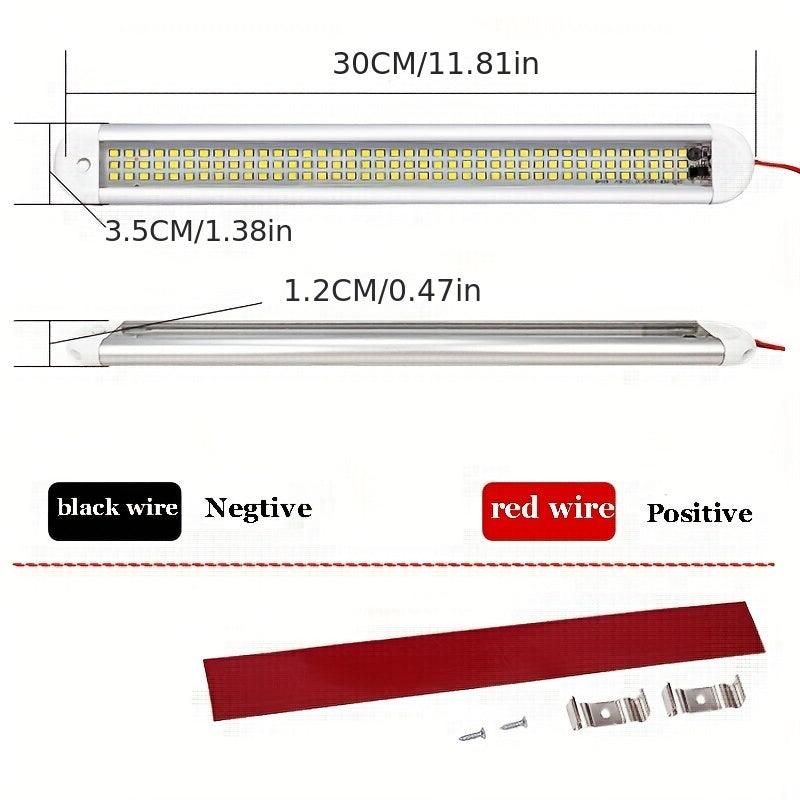 120 LED 12V Car Interior Light Bar with Switch for Van Lorry Truck RV Boat