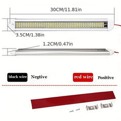 120 LED 12V Car Interior Light Bar with Switch for Van Lorry Truck RV Boat