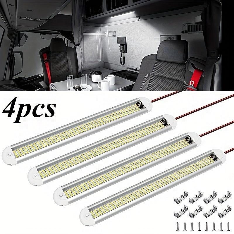 120 LED 12V Car Interior Light Bar with Switch for Van Lorry Truck RV Boat