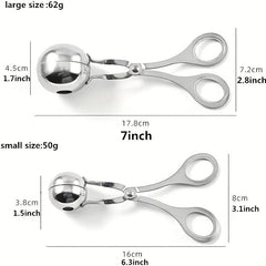 Stainless Steel Non Stick Meatball Maker Tongs Cake Meatball Maker