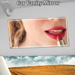 Car Interior Mirror Stainless Steel Makeup Mirror Auto Visor HD
