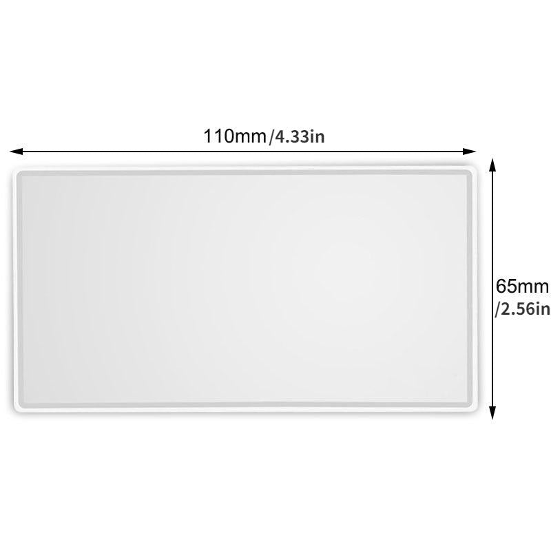 Car Interior Mirror Stainless Steel Makeup Mirror Auto Visor HD