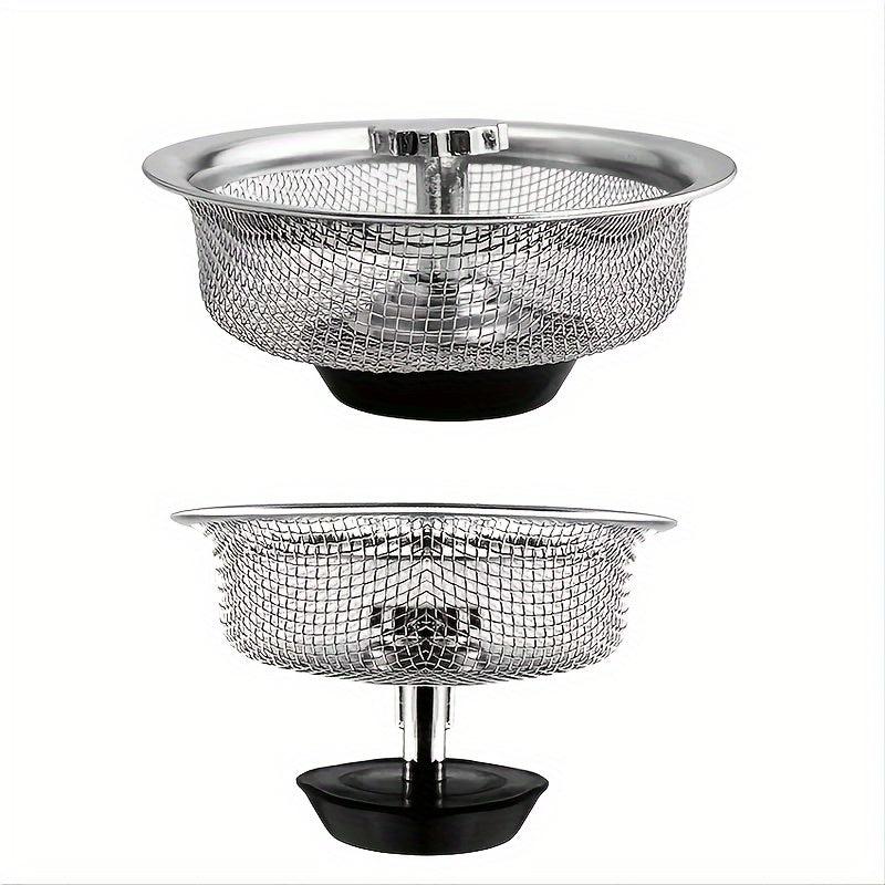 1pc Stainless Steel Sink Strainer Kitchen RV Trash Drain Basket