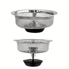 1pc Stainless Steel Sink Strainer Kitchen RV Trash Drain Basket