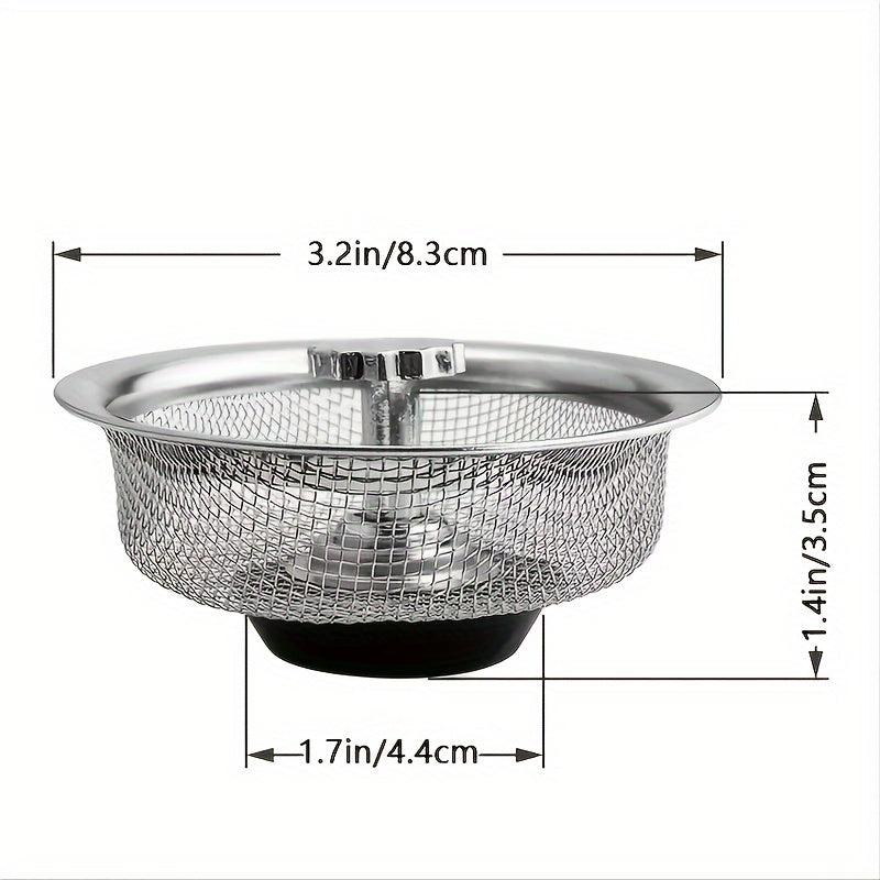 1pc Stainless Steel Sink Strainer Kitchen RV Trash Drain Basket