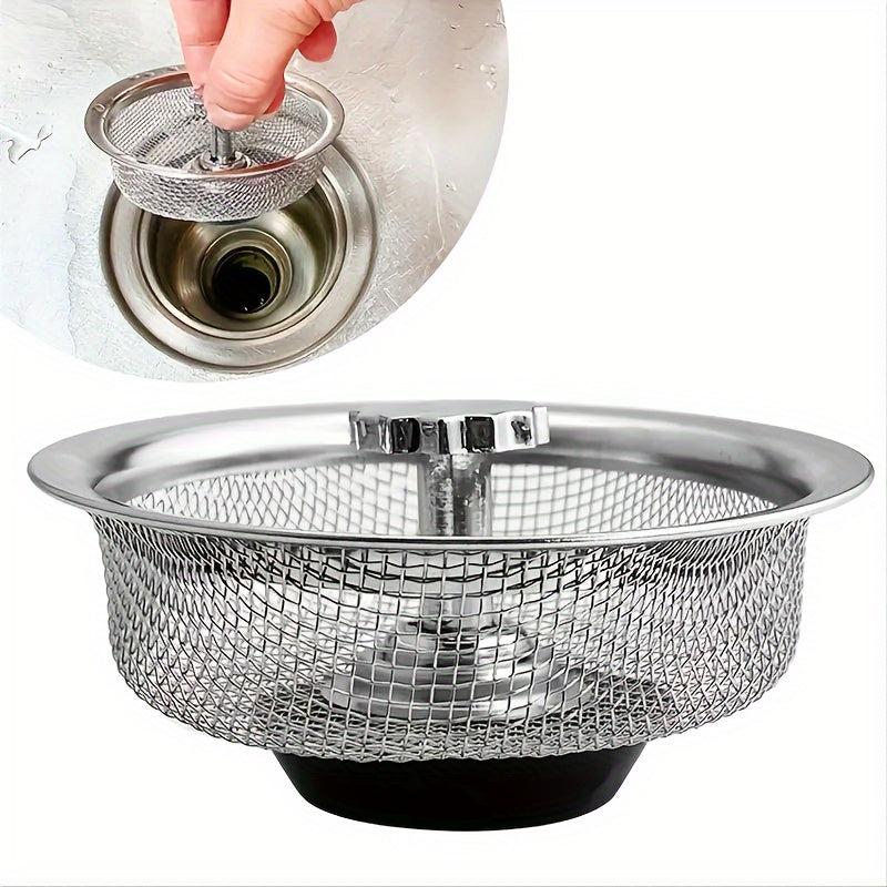 1pc Stainless Steel Sink Strainer Kitchen RV Trash Drain Basket