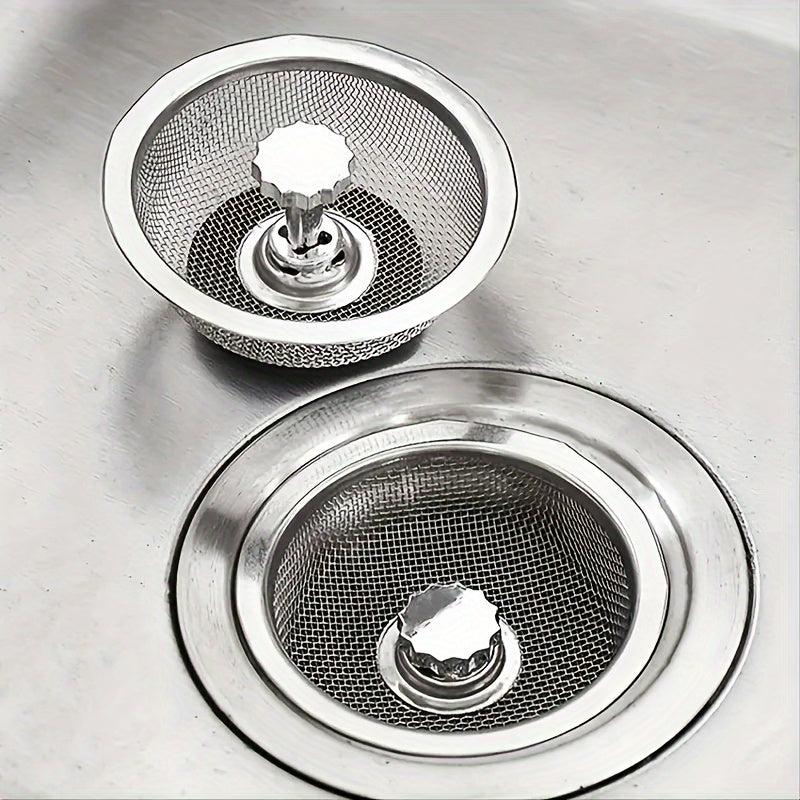 1pc Stainless Steel Sink Strainer Kitchen RV Trash Drain Basket