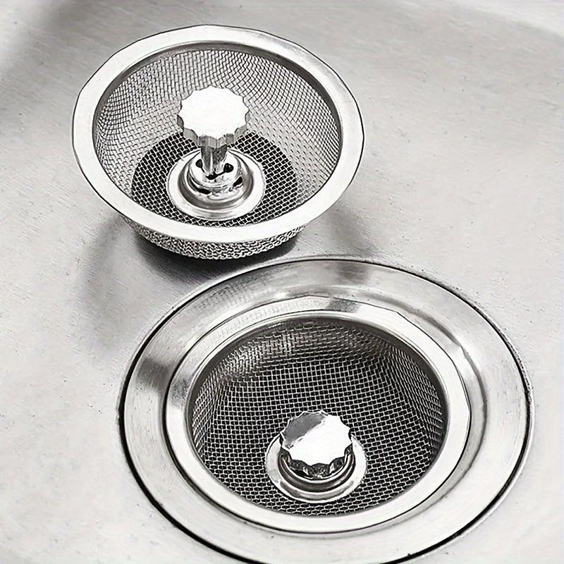 1pc Stainless Steel Sink Strainer Kitchen RV Trash Drain Basket