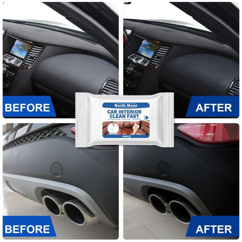 Car Interior Cleaning Wipes - Pack of 10 - Fast Decontamination