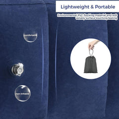 Travel Comfort Inflatable Foot Rest Pillow for Airplanes Cars RVs Trains
