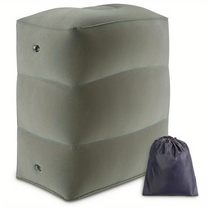 Travel Comfort Inflatable Foot Rest Pillow for Airplanes Cars RVs Trains