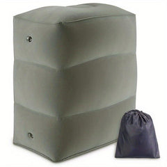 Travel Comfort Inflatable Foot Rest Pillow for Airplanes Cars RVs Trains