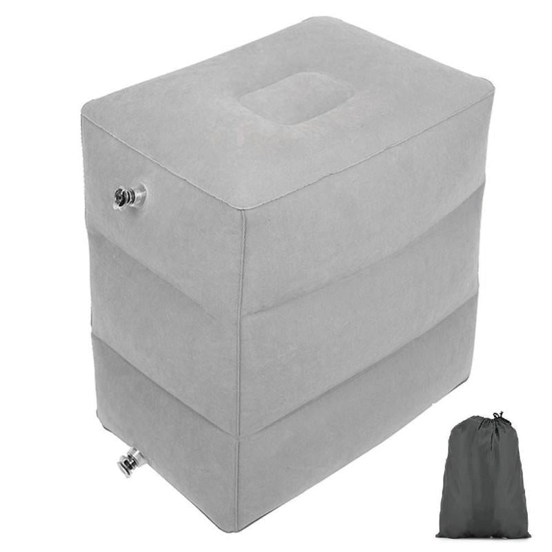 Travel Comfort Inflatable Foot Rest Pillow for Airplanes Cars RVs Trains