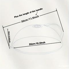 Glass Microwave Oven Splash Proof Pot Cover Transparent Food Cover