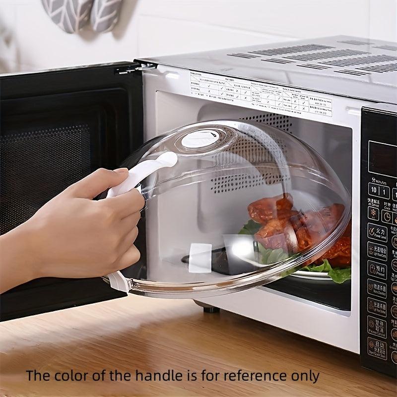 Glass Microwave Oven Splash Proof Pot Cover Transparent Food Cover