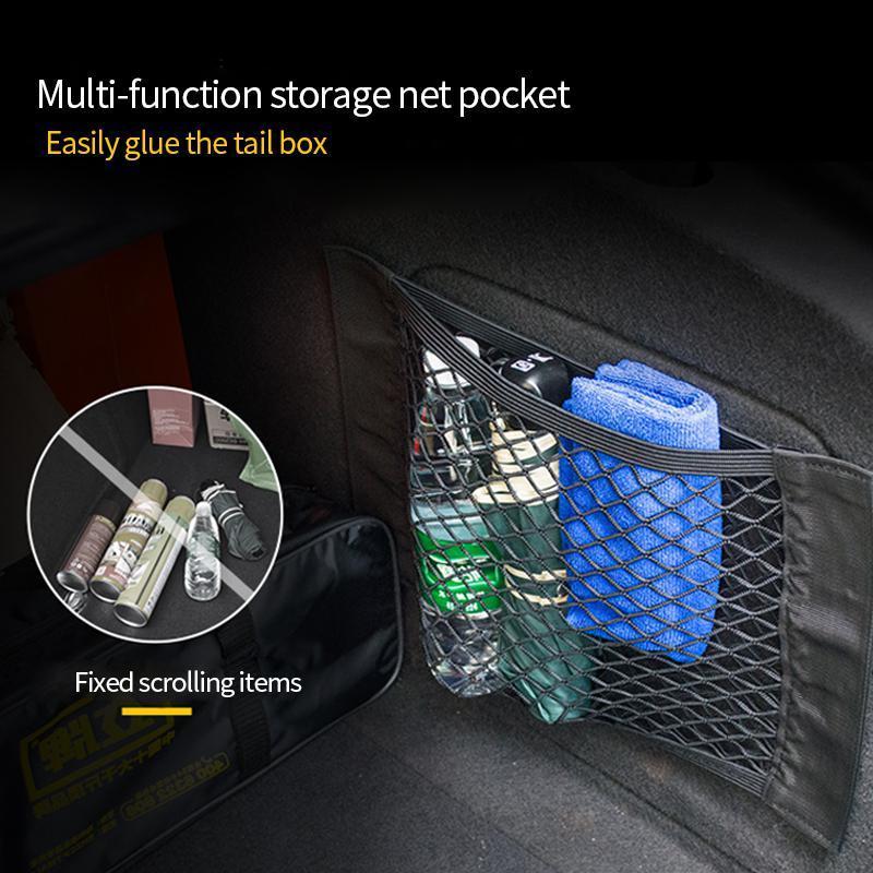 Magic Sticker Mesh Back Seat Bag for Car Storage