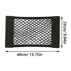 Magic Sticker Mesh Back Seat Bag for Car Storage