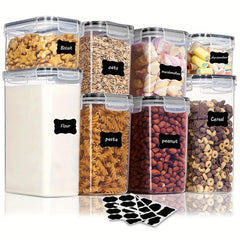 10pcs Airtight Food Storage Containers Set with Lids BPA-Free Kitchen Canisters