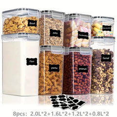 10pcs Airtight Food Storage Containers Set with Lids BPA-Free Kitchen Canisters