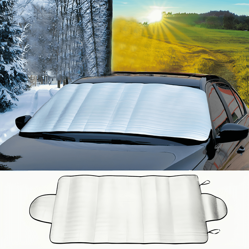 Winter Windshield Snow Blocker - Clear and Protected