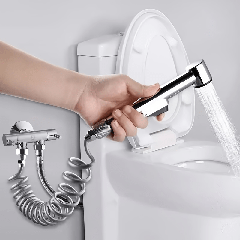 Toilet Hand Bidet Faucet Bathroom Sprayer with T Adapter
