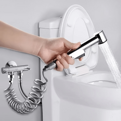 Toilet Hand Bidet Faucet Bathroom Sprayer with T Adapter
