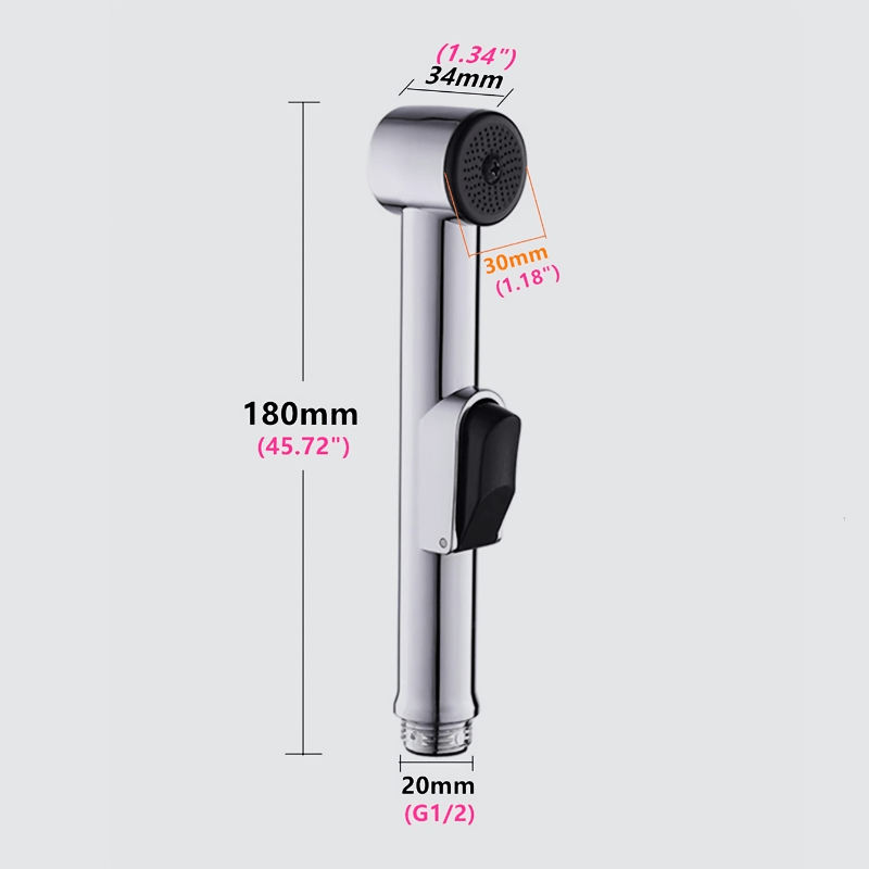 Toilet Hand Bidet Faucet Bathroom Sprayer with T Adapter