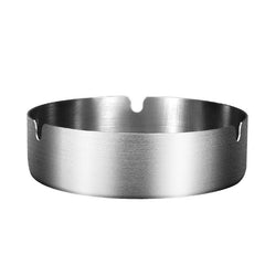 RV Stainless Steel Cigarette Ashtray Portable Silvery Metal Ash Tray