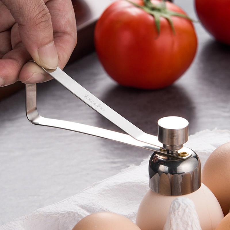 Stainless Steel Egg Opener Kitchen Metal Egg Opener