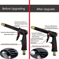 High Pressure Water Sprayer Portable Hose Nozzle Spray Adjustable Garden Car